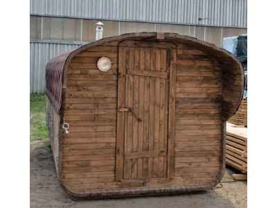 Комплект Баня Бочка Квадро 2m + козырёк 0,5м, 43 мм