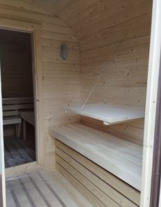 Комплект Баня Бочка Квадро с предбанником 3m, 43 мм