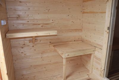 Комплект Баня Бочка Квадро с предбанником и моечной 5m, 43 мм