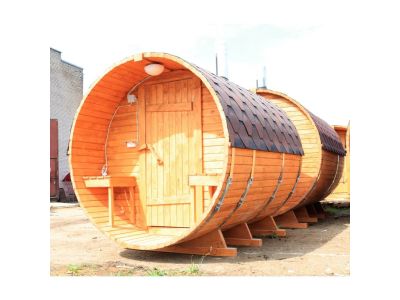 Комплект Баня Бочка круглая 2m + терраса 0,5м, 32 мм