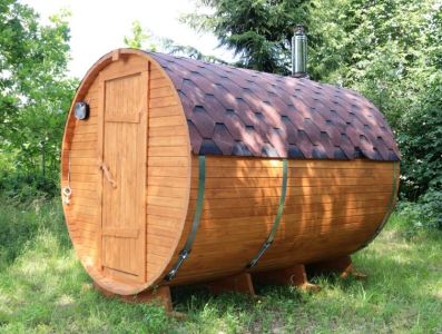 Комплект Баня Бочка круглая с предбанником 3m, 43 мм