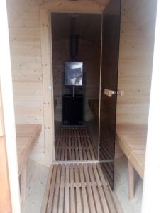 Комплект Баня Бочка круглая с предбанником 4m, 32 мм