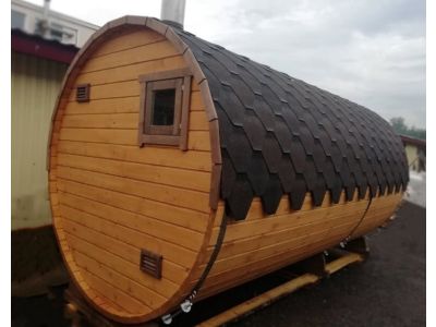 Комплект Баня Бочка круглая с предбанником и моечной 5m, 43 мм