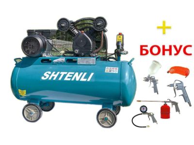 Компрессор Shtenli 110-2 PRO (110 л. 2,5 кВт. 2 цилиндра)